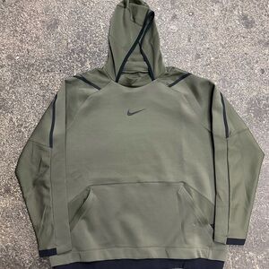 Nike Pro Dri Fit Athletic Tech Hoodie Mens XXL Green Hooded